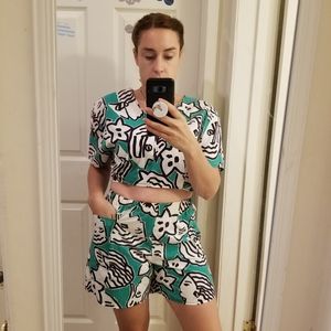 Vintage two piece!!! One of a kind.